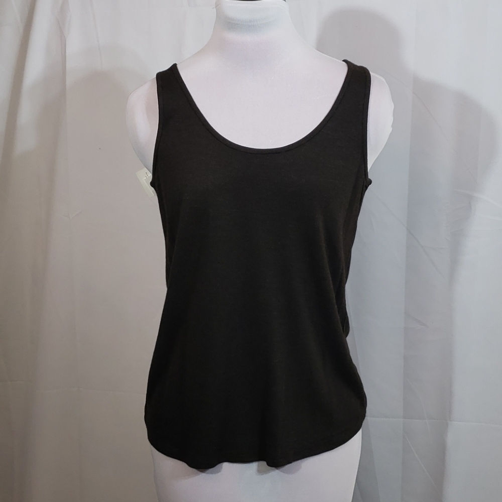 NWT Eileen Fisher Peat Scoop Neck Tank Small